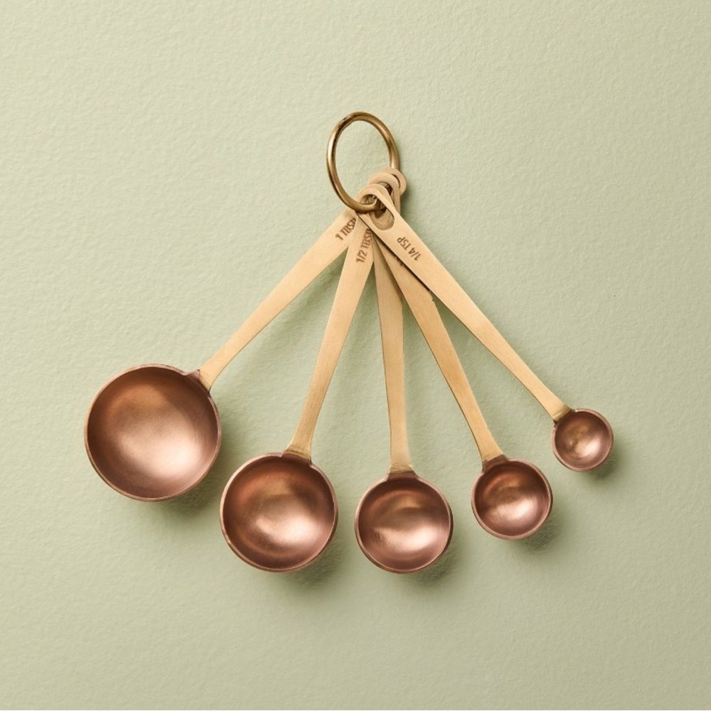 Hearth & Hand with Magnolia 5pc Stainless Steel Tea Spoons Copper NEW!!